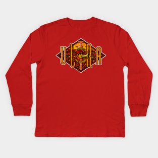 VECCHIO ULTRAS by Wanking Class heroes! (red and yellow edition) Kids Long Sleeve T-Shirt